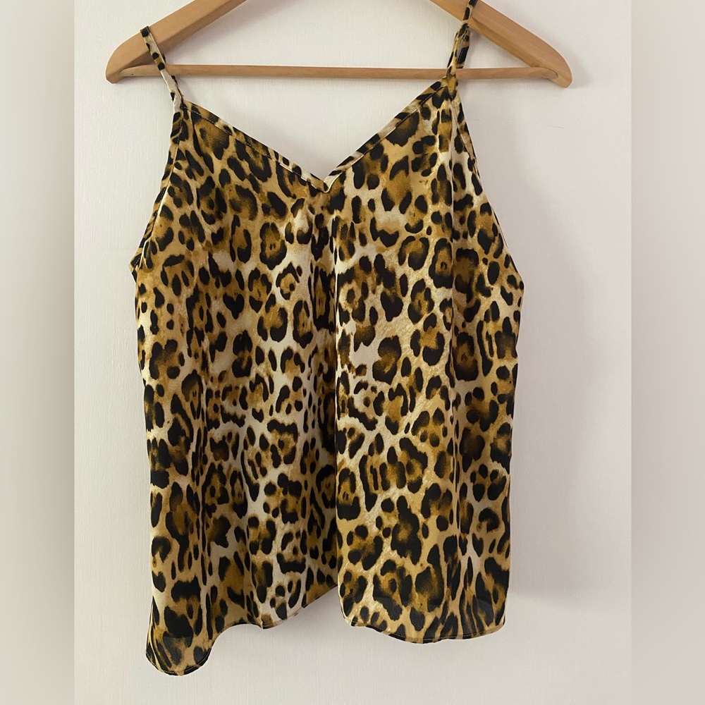 Abound leopard animal print tank Size S